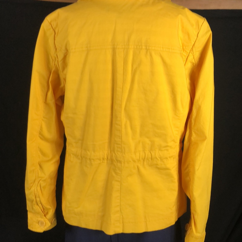 Awesome Talbots Bright Yellow Drawstring Cotton J… - image 7